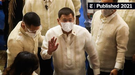 Duterte Says He Will Retire Rather Than Seek the Vice Presidency.